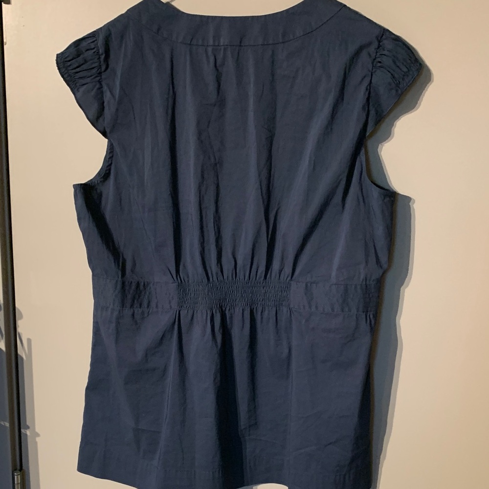 BCBGMaxAzria Deep Blue Blouse - Picture 3 of 3